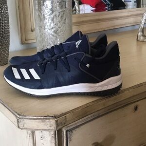 Adidas Dark Blue and White Athletic Shoes